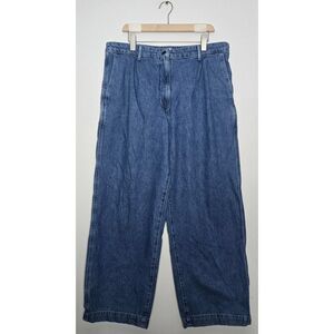 Wilfred Free Aritzia High Waist Jeans Size 16 Wide Leg